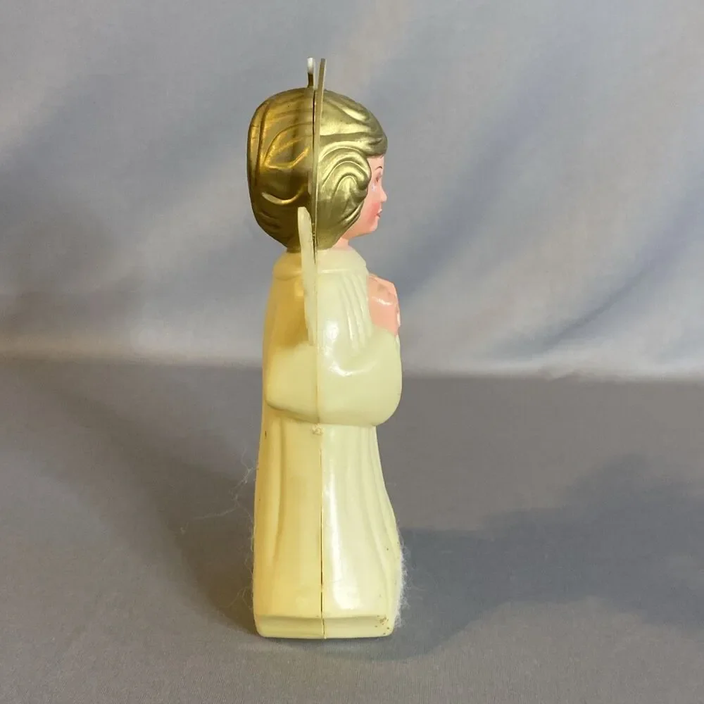 Vintage 60s 70s Christmas Angel Tree Top Figure Halo Star MCM Hong Kong Figure